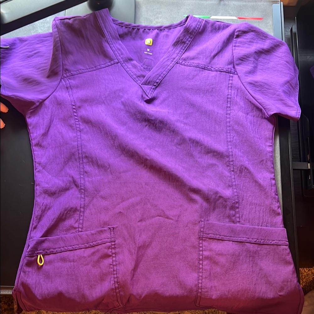 WonderWink Eggplant Top